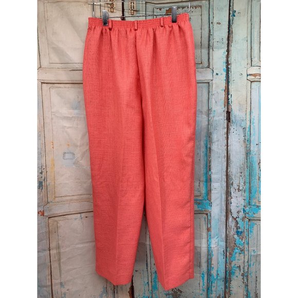 Alfred Dunner Womans Orange Pants Size 12 - Picture 3 of 5